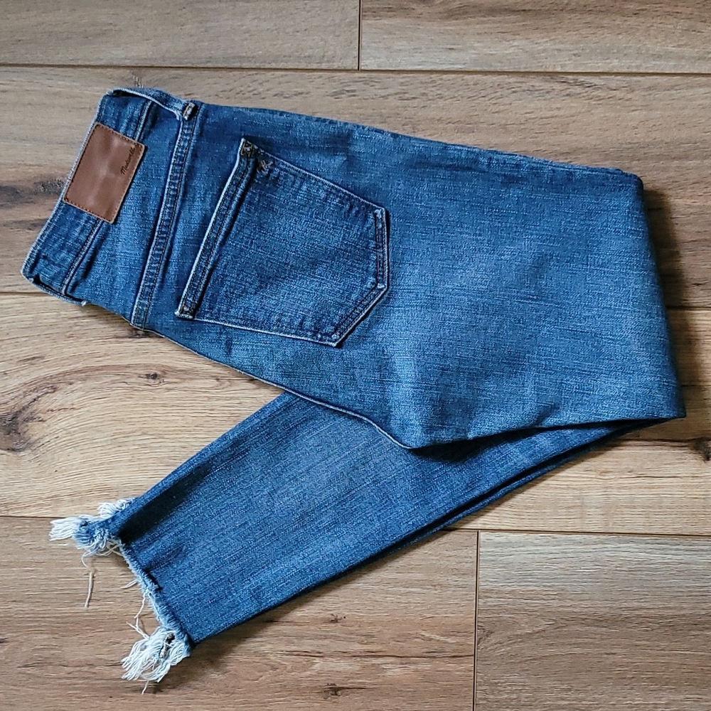 Madewell 9" High-Rise Skinny Crop, Destructed, 26
